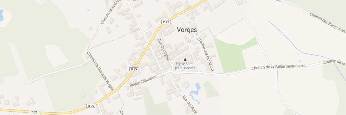 Plan du 2 Pl de l’Eglise à Vorges