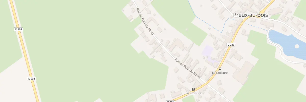 Plan du 11 Rue de Poix à Preux-au-Bois
