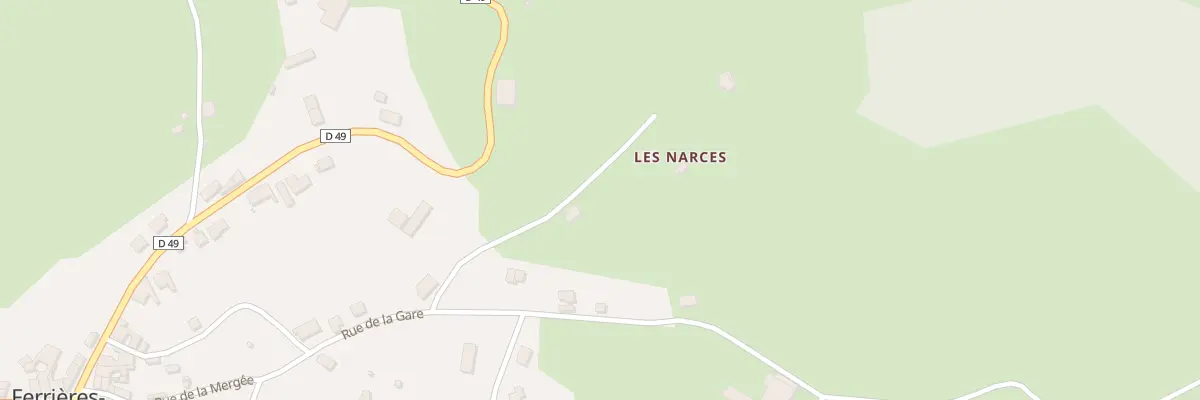 Plan du 5439 Les Narces à Ferrières-sur-Sichon
