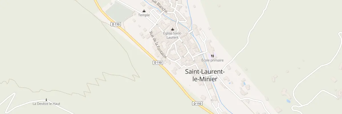 Plan du 9 Rue de la Fontaine à Saint-Laurent-le-Minier