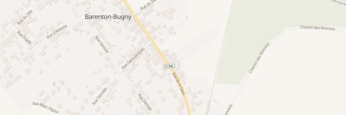 Plan du 33 Rue de la Gare à Barenton-Bugny