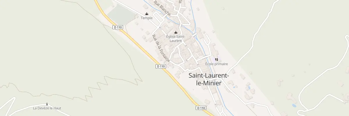Plan du 11 Rue de la Fontaine à Saint-Laurent-le-Minier