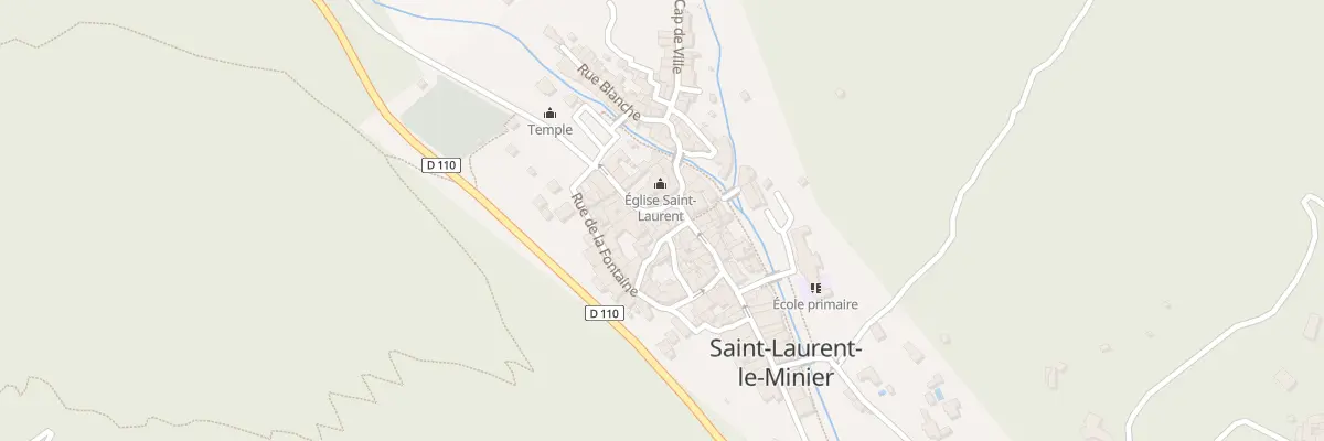 Plan du 2 Rue des Maquisards à Saint-Laurent-le-Minier