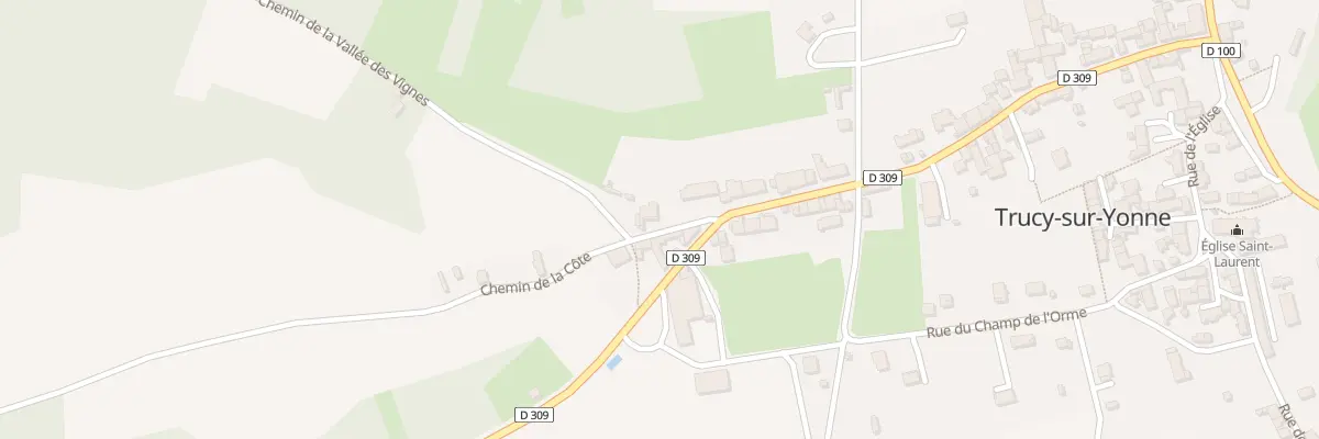 Plan du 4 Che de la Côte à Trucy-sur-Yonne