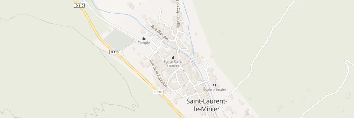 Plan du 1 Pl de la Libération à Saint-Laurent-le-Minier