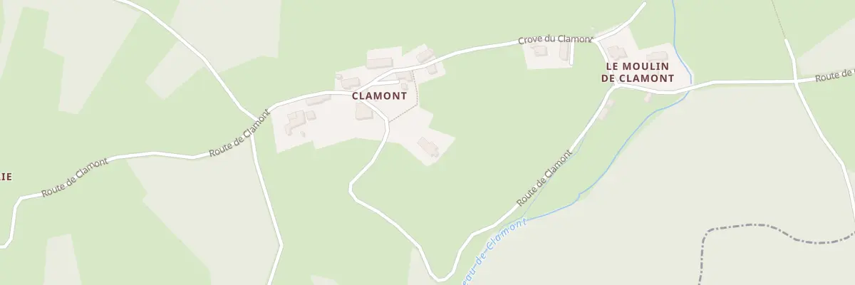 Plan du 5107 Clamont au Monestier