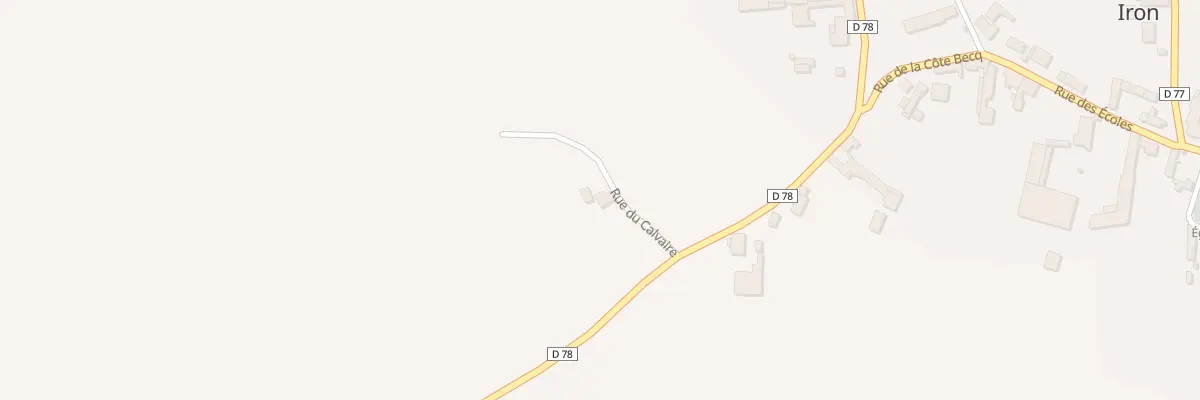 Plan du 1 Rue du Calvaire à Iron