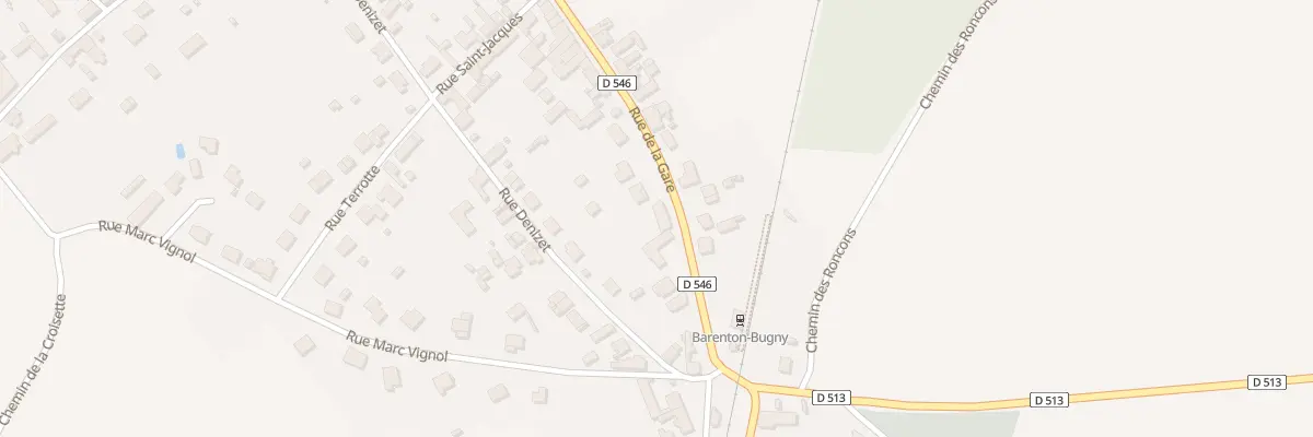 Plan du 40 Rue de la Gare à Barenton-Bugny