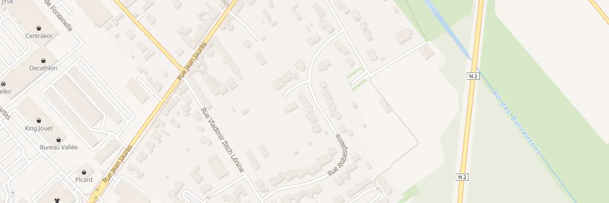 Plan du 36 Rue Robespierre à Chambry