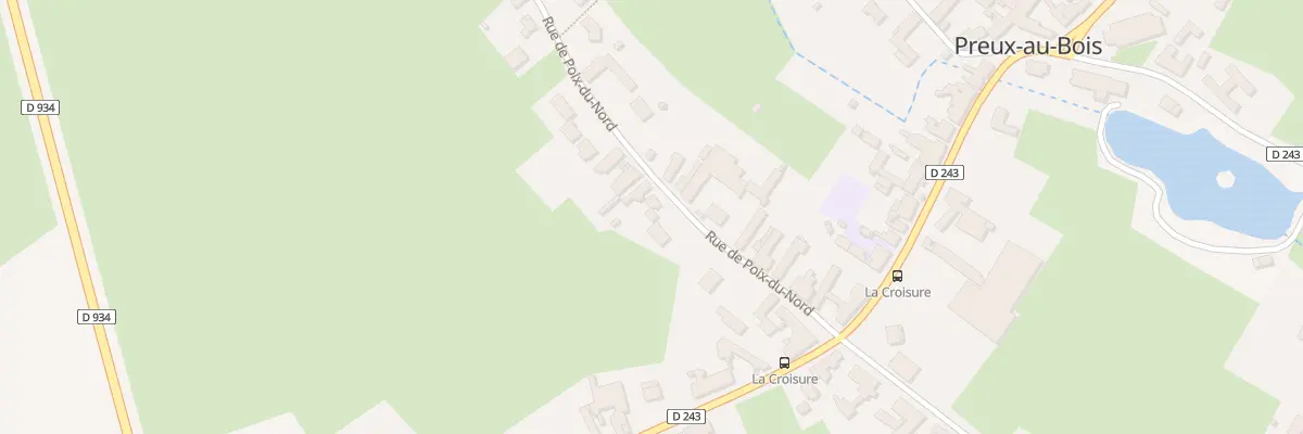 Plan du 5 Rue de Poix à Preux-au-Bois