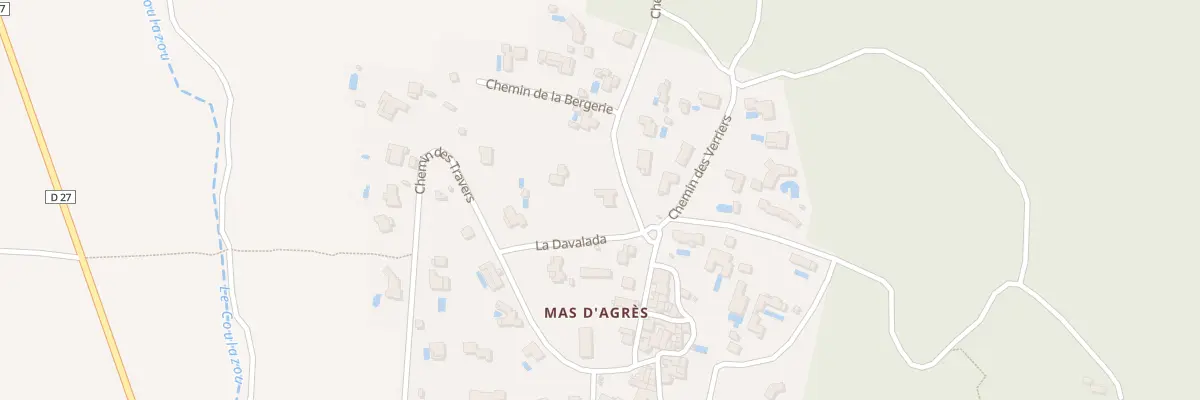 Plan du 5494 Mas d’Agres à La Boissière