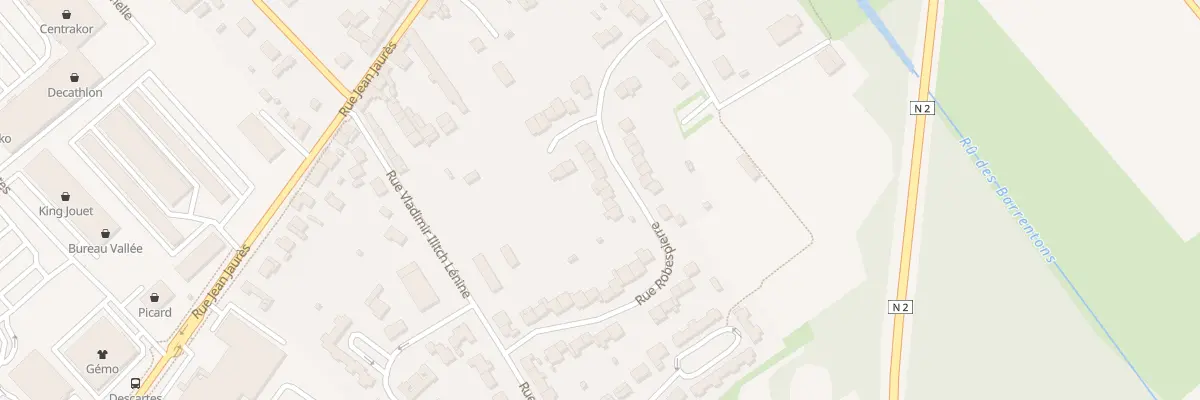 Plan du 28 Rue Robespierre à Chambry