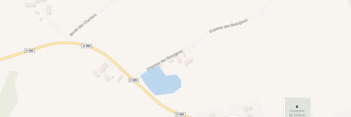 Plan du 2 Imp des Beaugeais à Sorbier