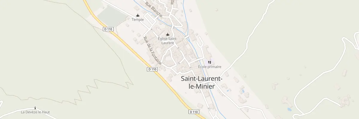 Plan du 3 Rue de la Fontaine à Saint-Laurent-le-Minier