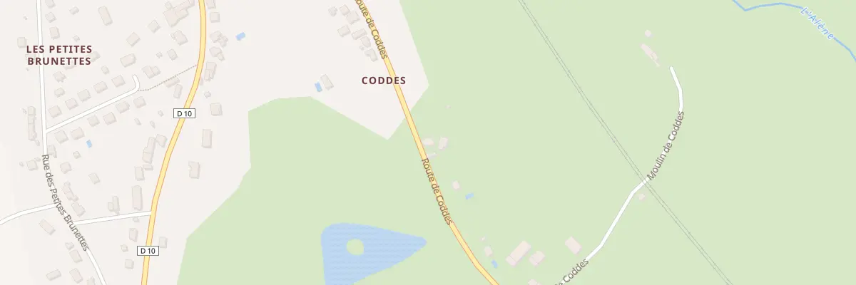 Plan du 3 Rte de Coddes à Cercy-la-Tour