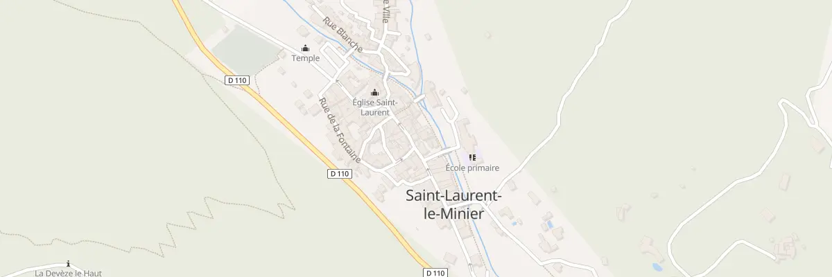 Plan du 34 Rue Antoine Carles à Saint-Laurent-le-Minier