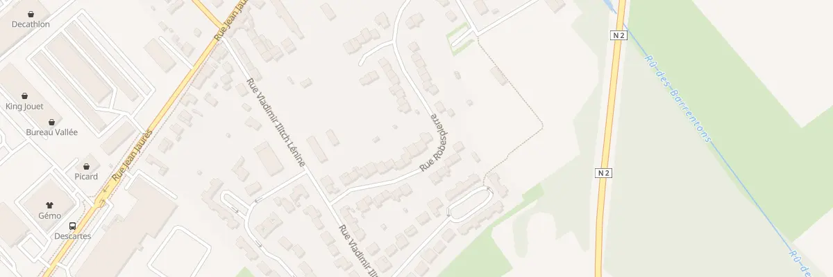 Plan du 20 Rue Robespierre à Chambry