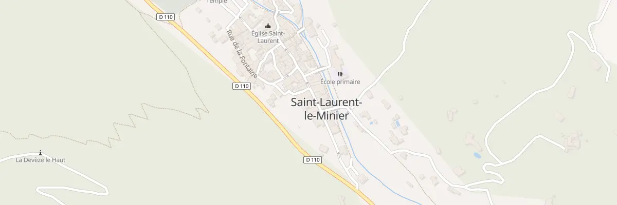 Plan du 13 Rue Antoine Carles à Saint-Laurent-le-Minier