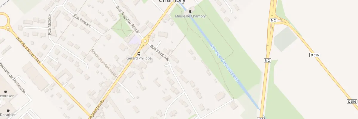 Plan du 8 Rue Saint-just à Chambry