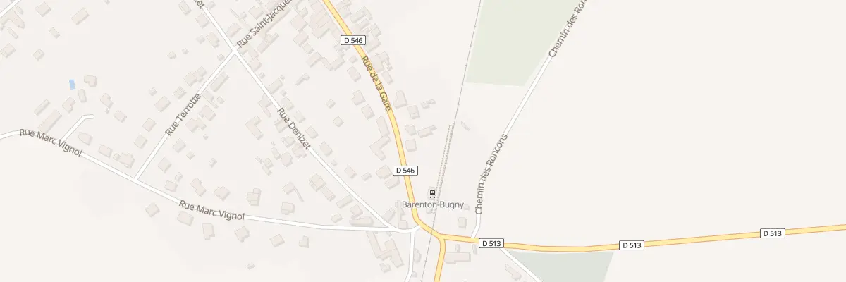 Plan du 51 Rue de la Gare à Barenton-Bugny