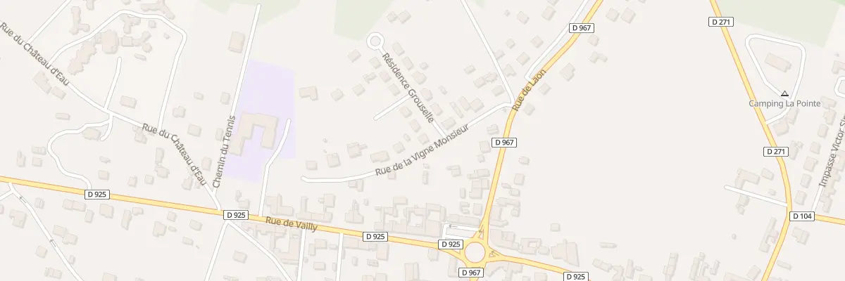 Plan du 9 Rue de la Vigne Monsieur à Bourg-et-Comin