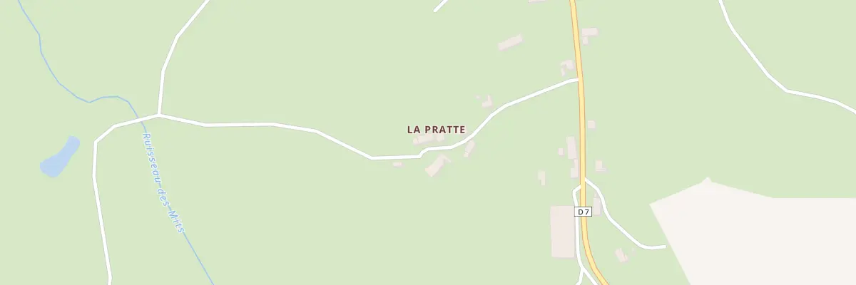 Plan du 5019 La Pratte à Nizerolles