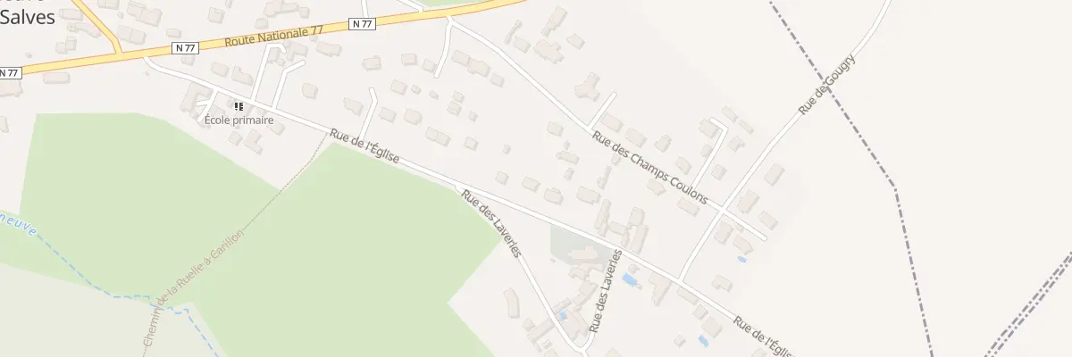 Plan du 25 Rue de l’Eglise à Villeneuve-Saint-Salves