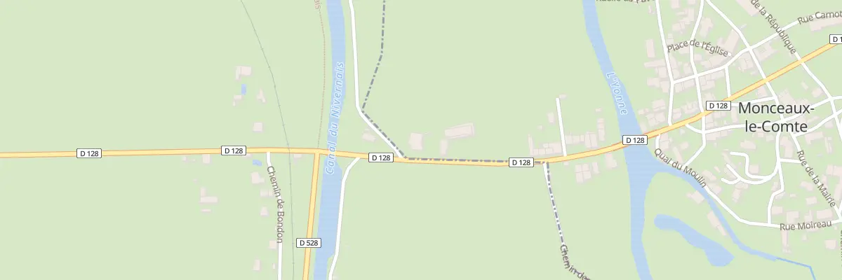Plan du 154 Le Bourg à Monceaux-le-Comte