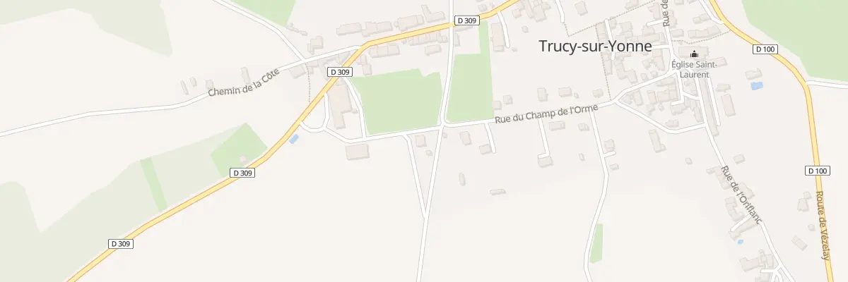 Plan du 27 Rue du Champ de l’Orme à Trucy-sur-Yonne