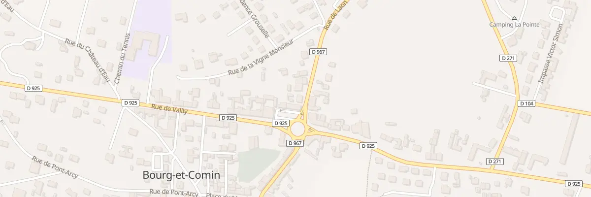 Plan du 2 Rue de Laon à Bourg-et-Comin
