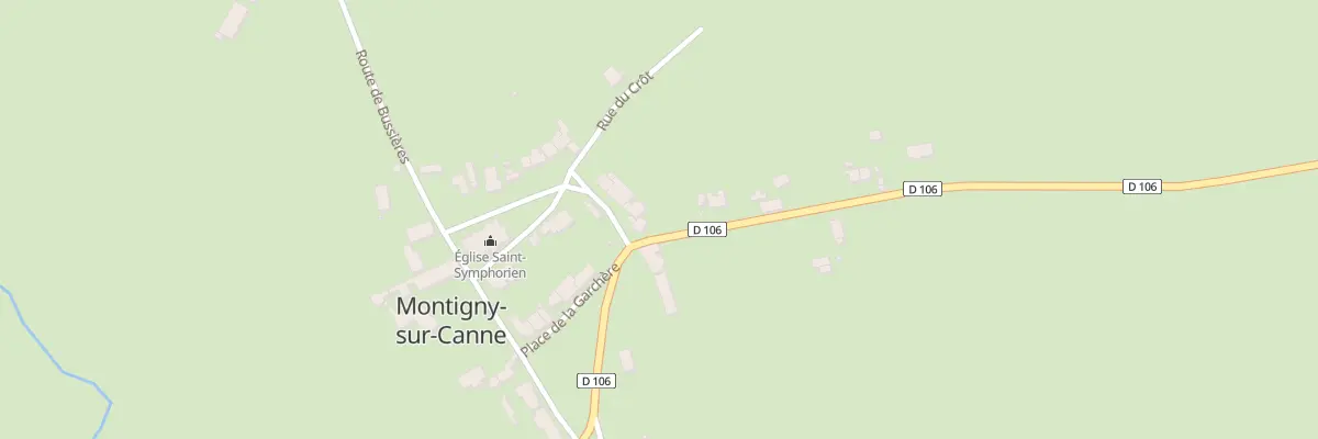 Plan du 99 Le Bourg à Montigny-sur-Canne