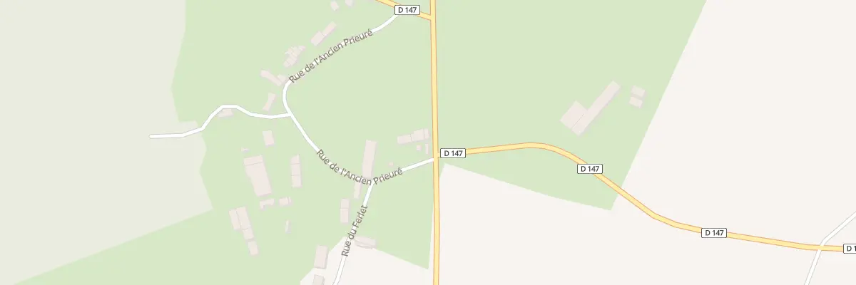 Plan de la Rue de l’Ancien Prieuré à Pazy