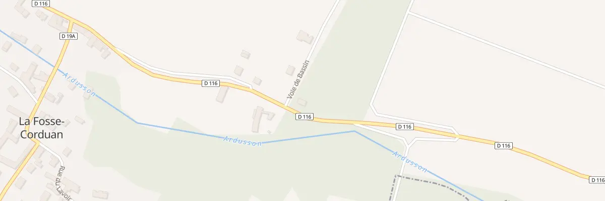 Plan du 2 Rue Charles Bourgeat à La Fosse-Corduan