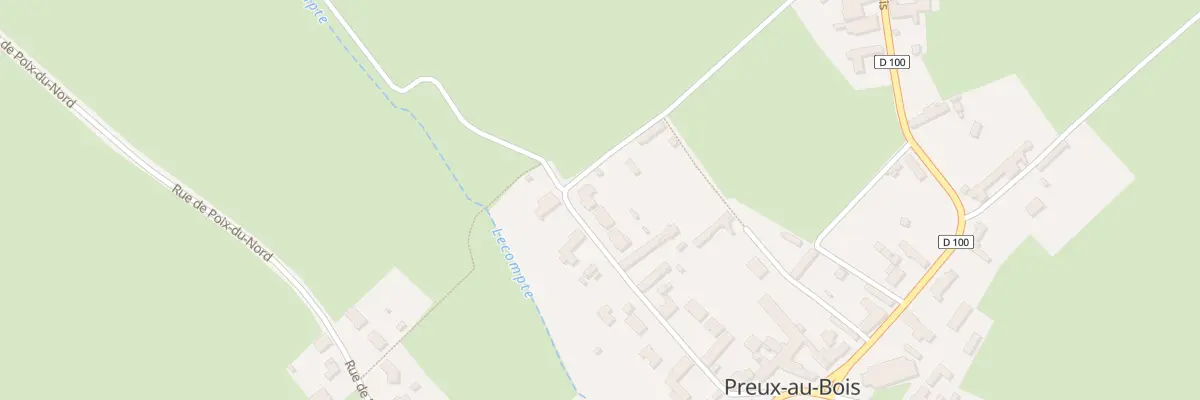 Plan du 34 Rue de la Fontaine à Preux-au-Bois