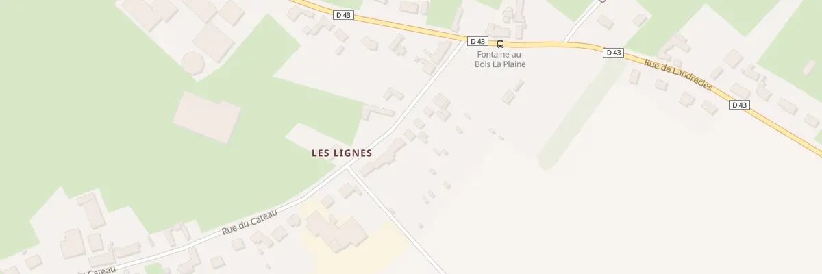 Plan du 11 Rue du Cateau à Fontaine-au-Bois