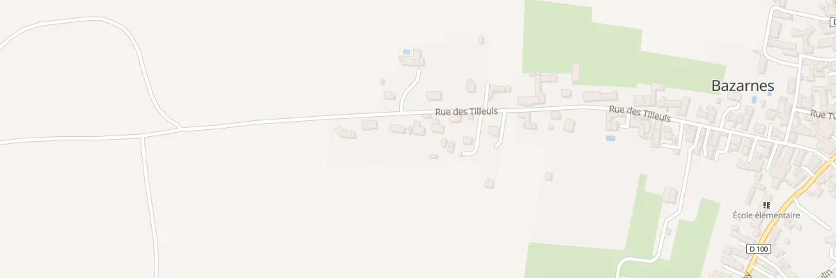 Plan du 45 Rue des Tilleuls à Bazarnes