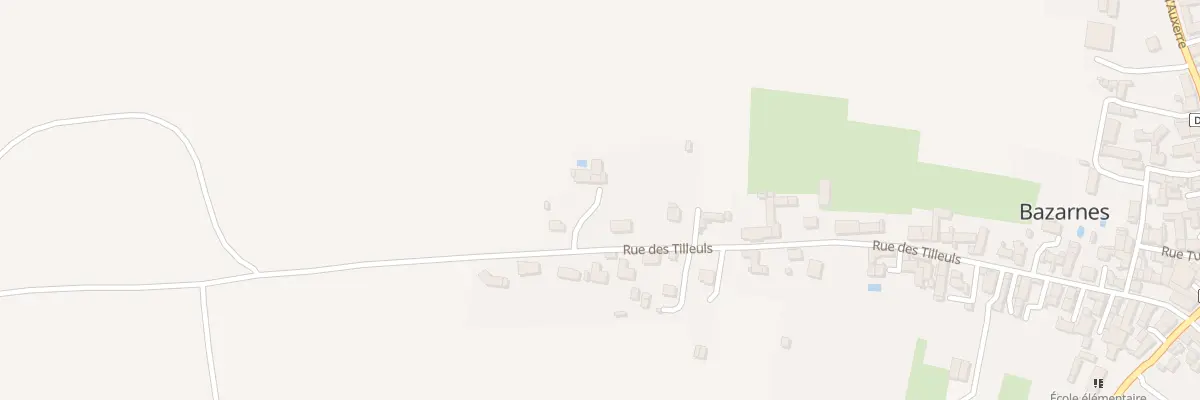 Plan du 52 Rue des Tilleuls à Bazarnes