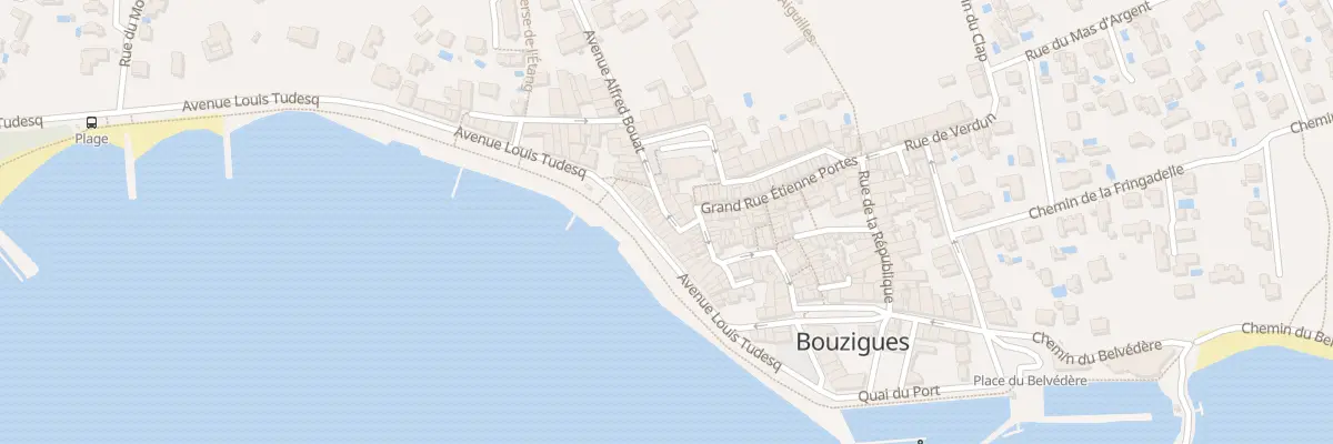 Plan du 20 Rue Jeanne d’Arc à Bouzigues