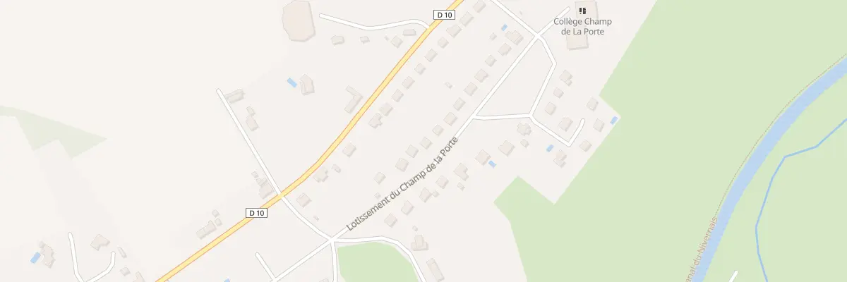 Plan du 11 Rue du Champ de la Porte à Cercy-la-Tour