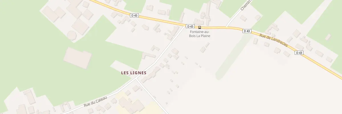 Plan du 7 Rue du Cateau à Fontaine-au-Bois