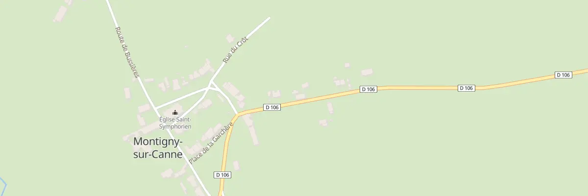 Plan du 96 Le Bourg à Montigny-sur-Canne