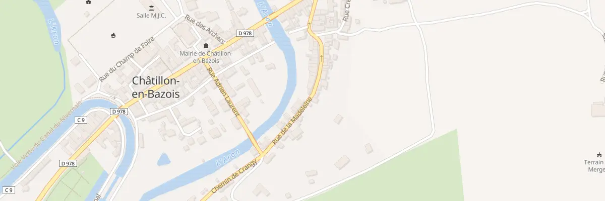 Plan du 25 Rue de la Madeleine à Châtillon-en-Bazois