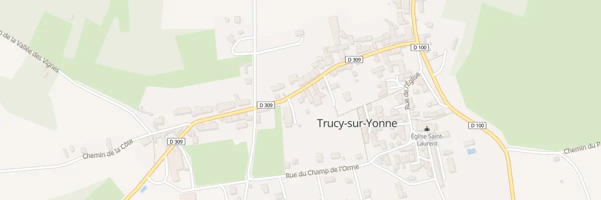Plan du 25 Rte de Fontenay à Trucy-sur-Yonne
