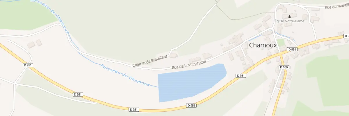 Plan du 2 Chem de Breuillard à Chamoux