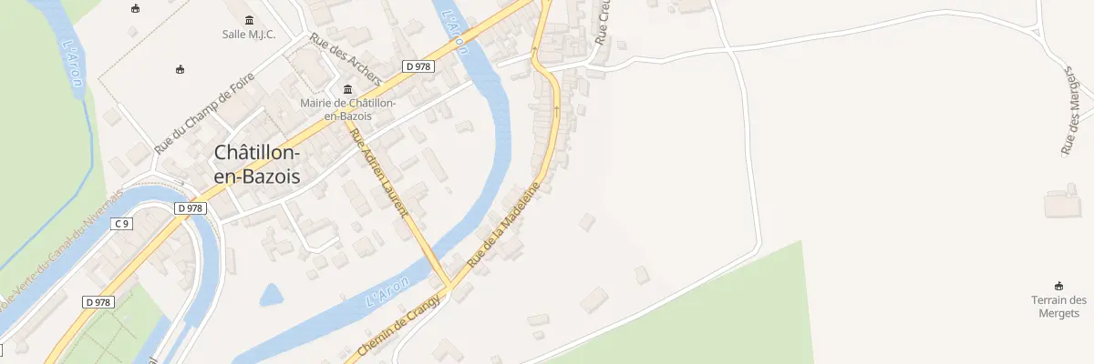 Plan du 36 Rue de la Madeleine à Châtillon-en-Bazois