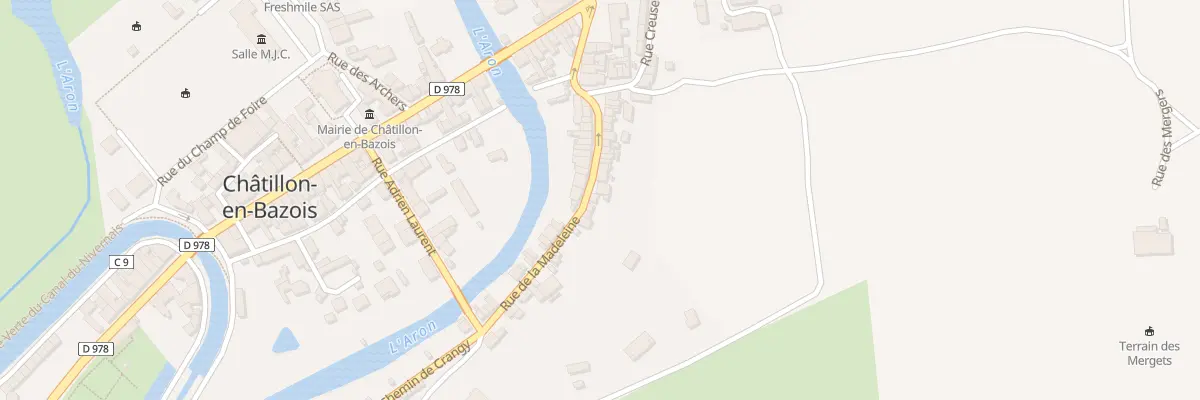 Plan du 34 Rue de la Madeleine à Châtillon-en-Bazois