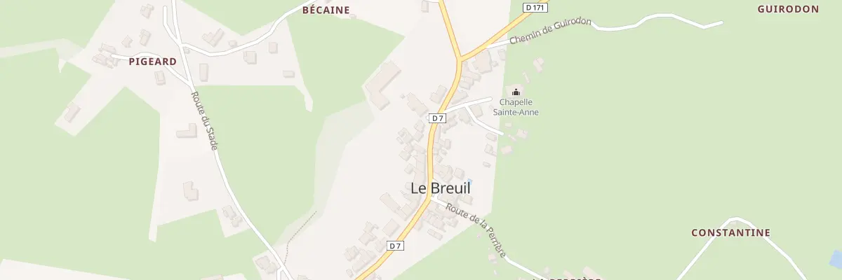 Plan du 5075 Le Bourg au Breuil