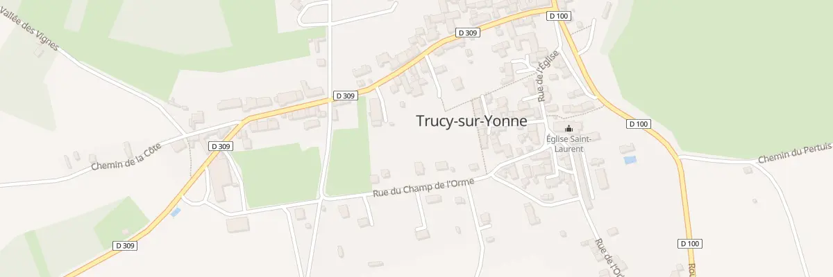 Plan du 12 Rue du Champ de l’Orme à Trucy-sur-Yonne