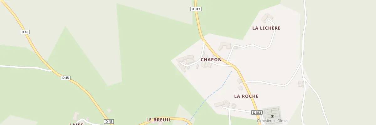Plan du 5113 Chapon à Olmet