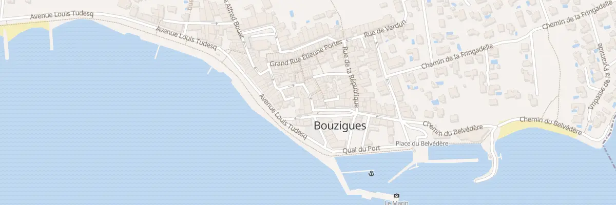 Plan du 6 Rue Gaston Auger à Bouzigues